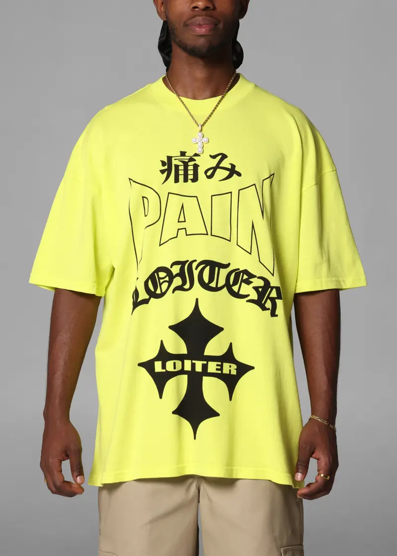Loiter Ultimate Pain T-Shirt Cyber Green 1