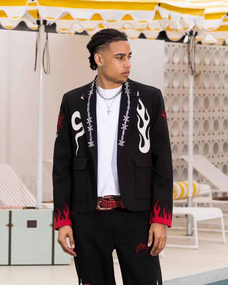 Loiter Western Blazer Jacket Black 1
