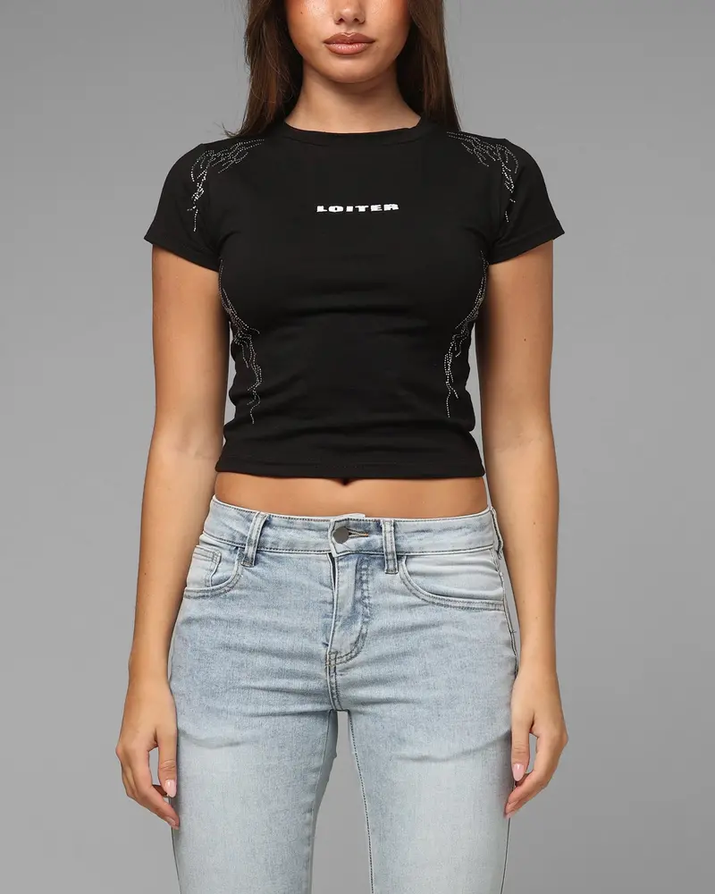 Loiter Women's Opaque Baby T-Shirt Black 1