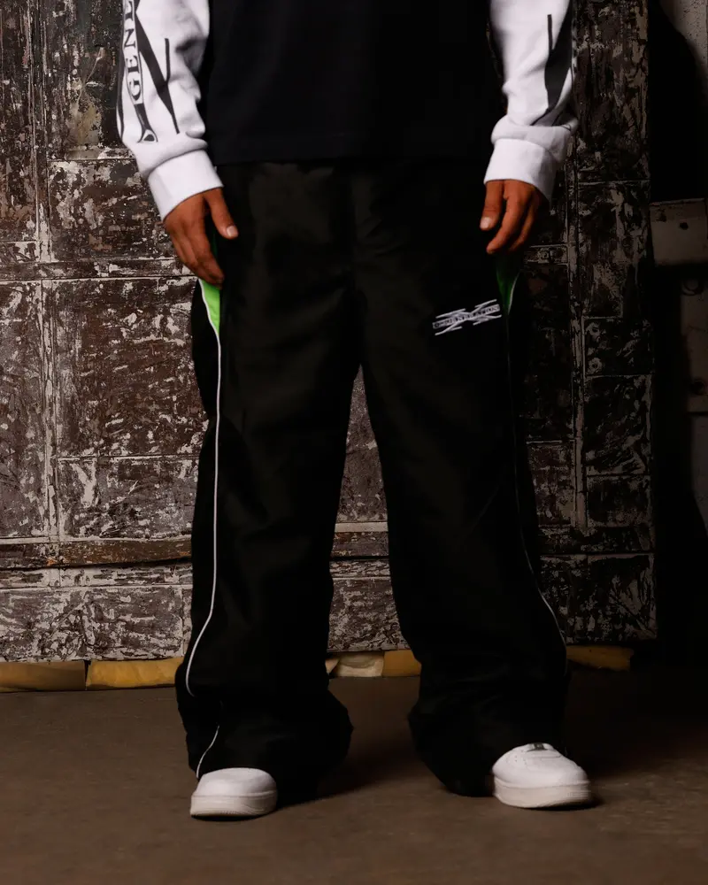 Loiter X Wwe Dx Generation Track Pants Black/Green 1