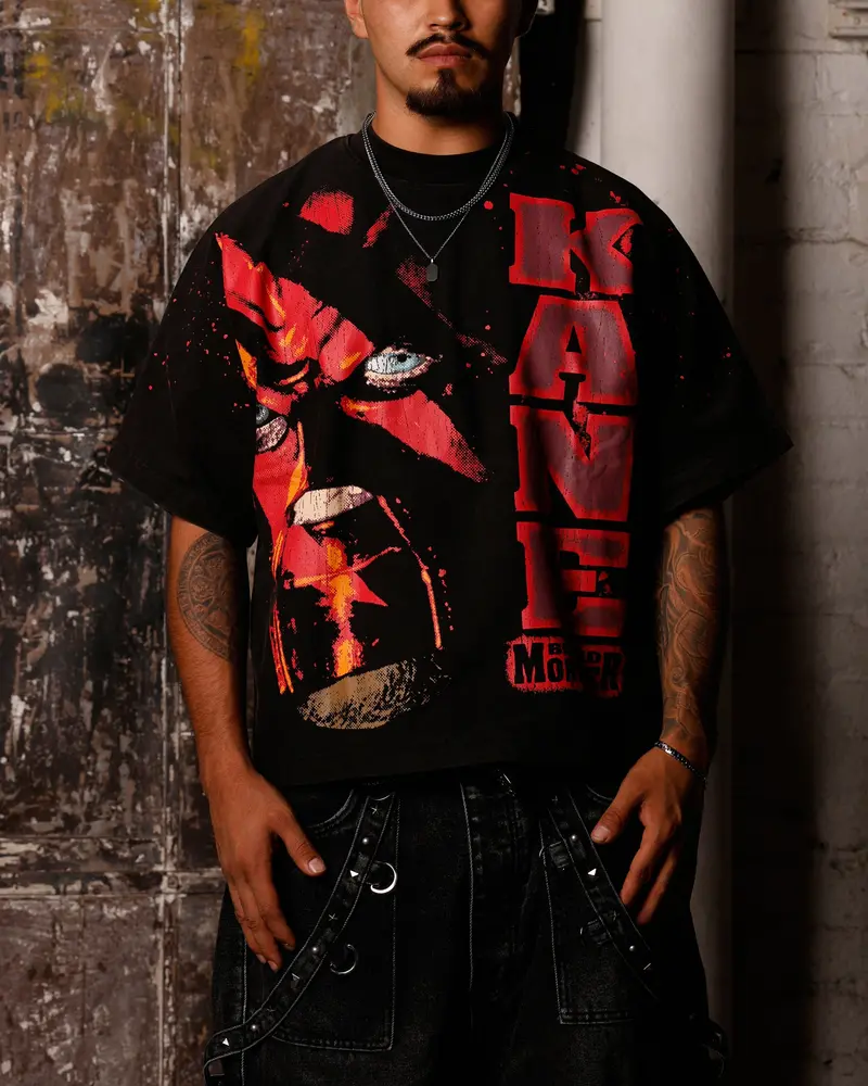 Loiter X Wwe Kane Vintage T-Shirt Vintage Black 1