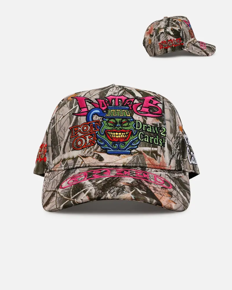 Loiter X Yu-Gi-Oh! Pot Of Greed Camo Snapback Hat Real Tree Camo 1