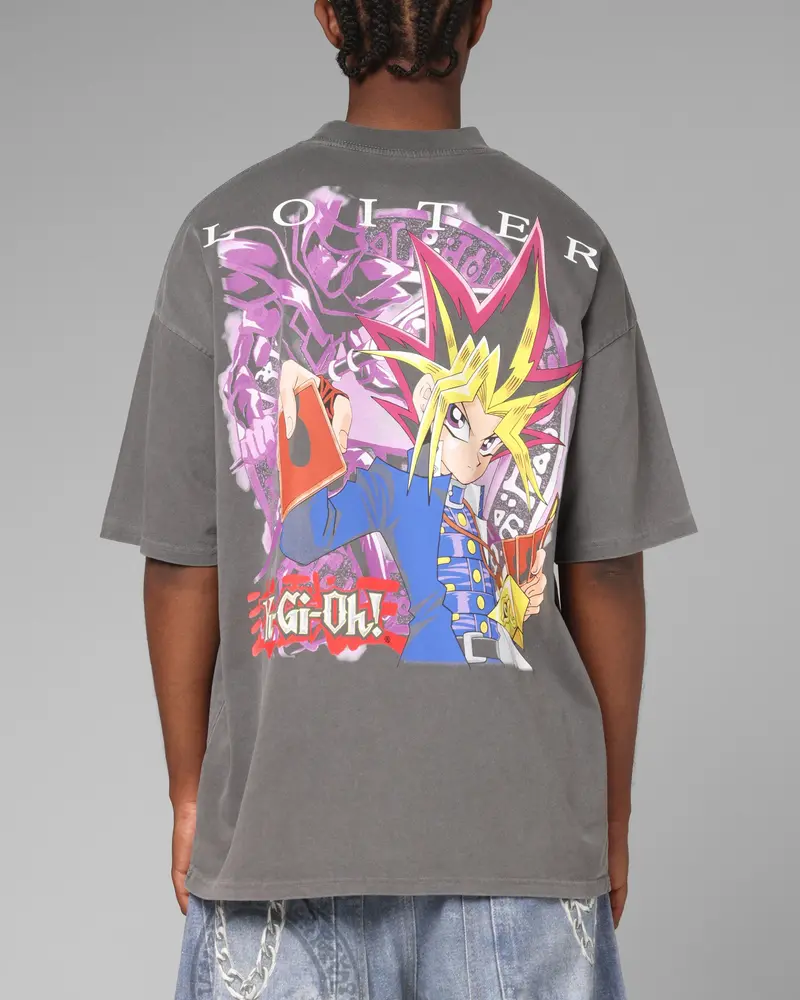 Loiter X Yu-Gi-Oh! Yugi T-Shirt Vintage Black 1