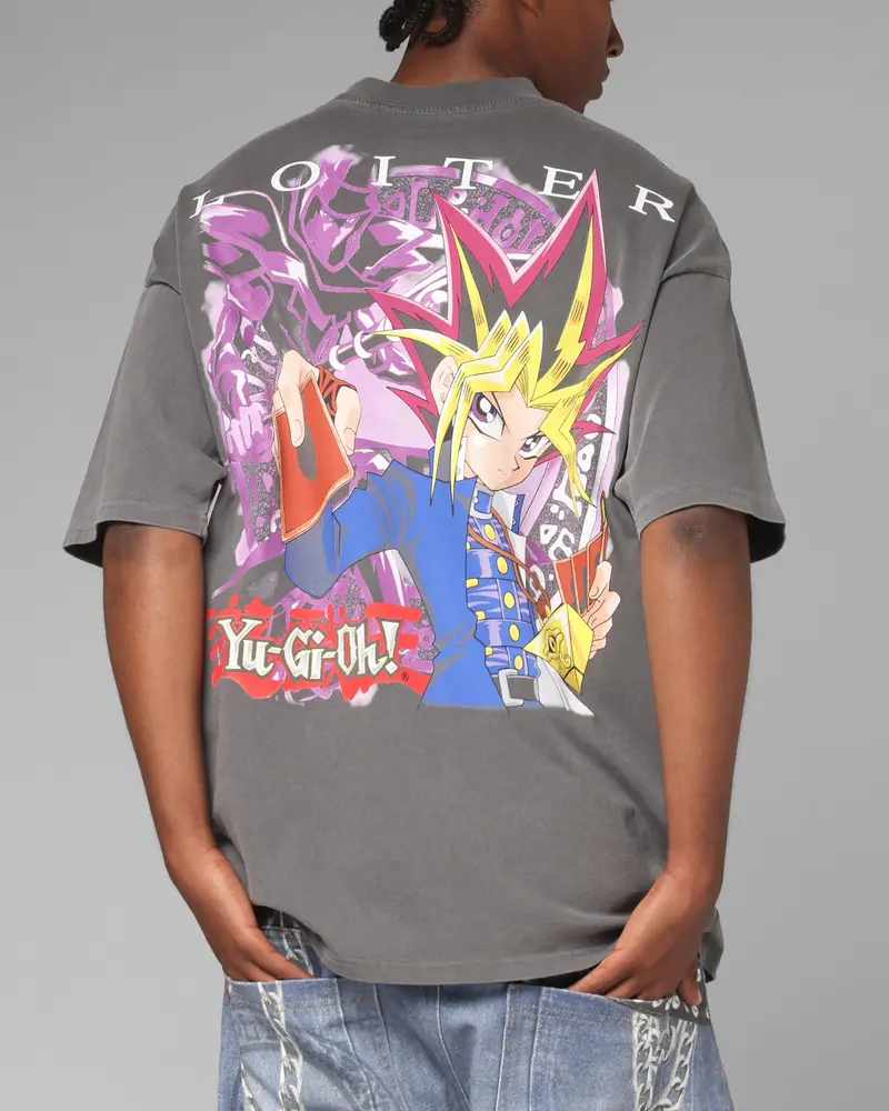 Loiter X Yu-Gi-Oh! Yugi T-Shirt Vintage Black 5
