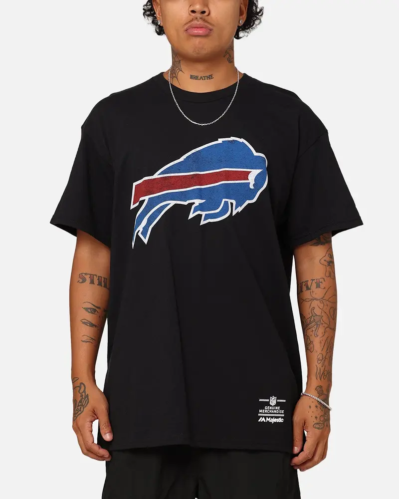 Majestic Athletic Buffalo Bills Team Crest T-Shirt Black 1