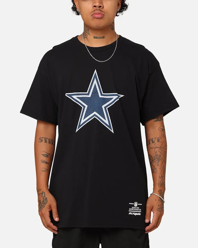 Majestic Athletic Dallas Cowboys Team Crest T-Shirt Black 1