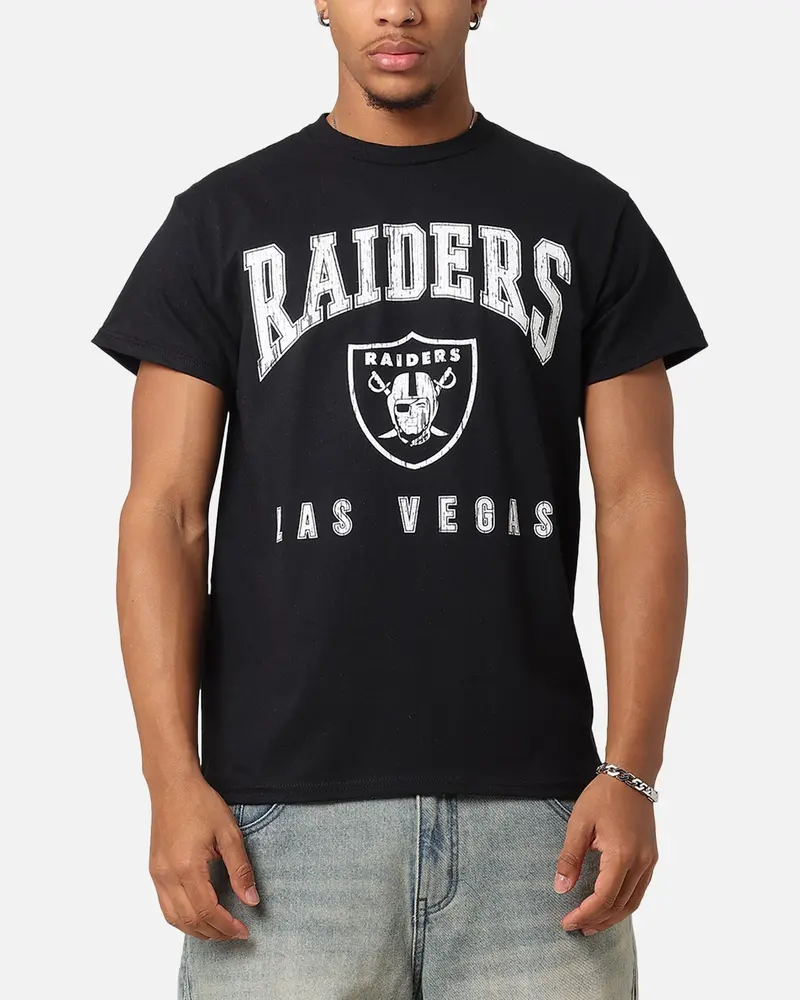 Majestic Athletic Las Vegas Raiders Blecker Team Arch T-Shirt Black 1