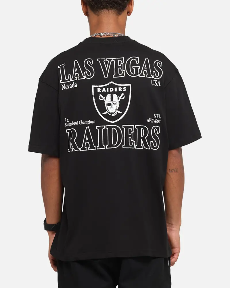 Majestic Athletic Las Vegas Raiders Cassell Wordmark T-Shirt Black 1