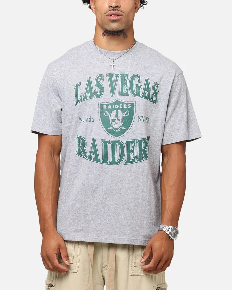 Majestic Athletic Las Vegas Raiders Marne Arch T-Shirt Grey Marle 1