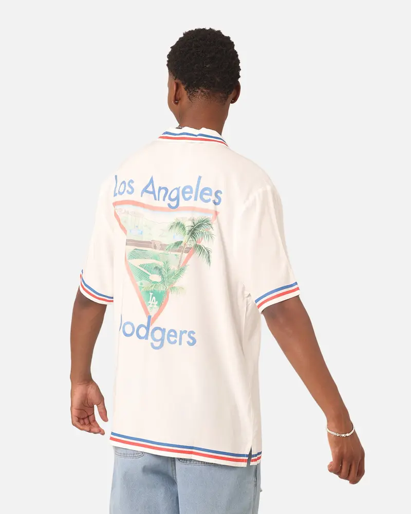 Majestic Athletic Los Angeles Dodgers Mlb Team Shirt Vintage White 1