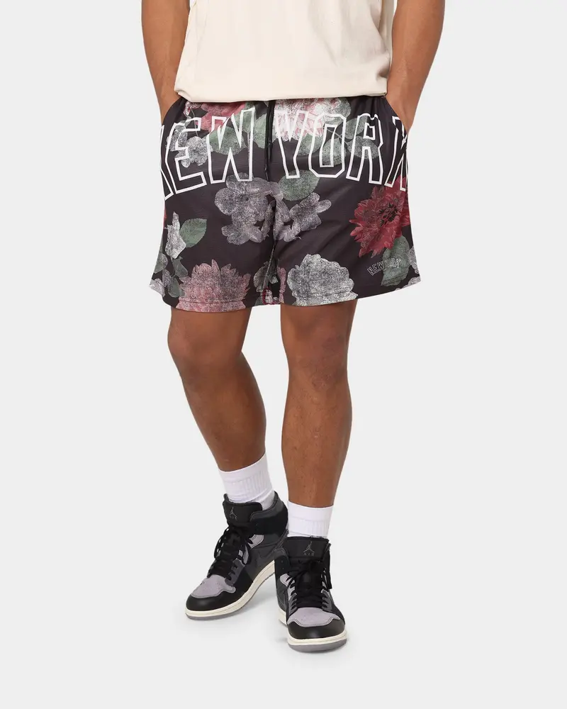 Majestic Athletic New York Yankees Digi Floral Camo Shorts Faded Black 1