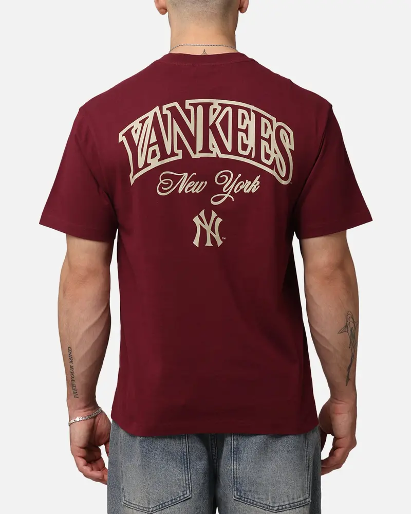 Majestic Athletic New York Yankees Kenmare City Bulge T-Shirt Maroon 1