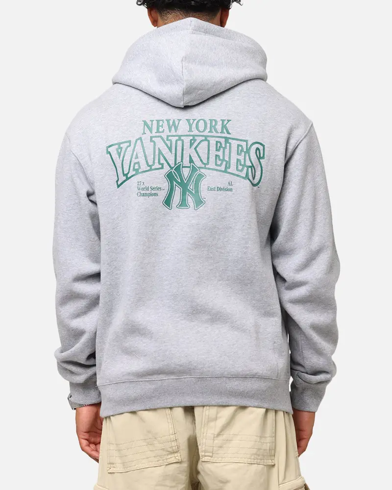 Majestic Athletic New York Yankees Murcer Arch Hoodie Grey Marle 1