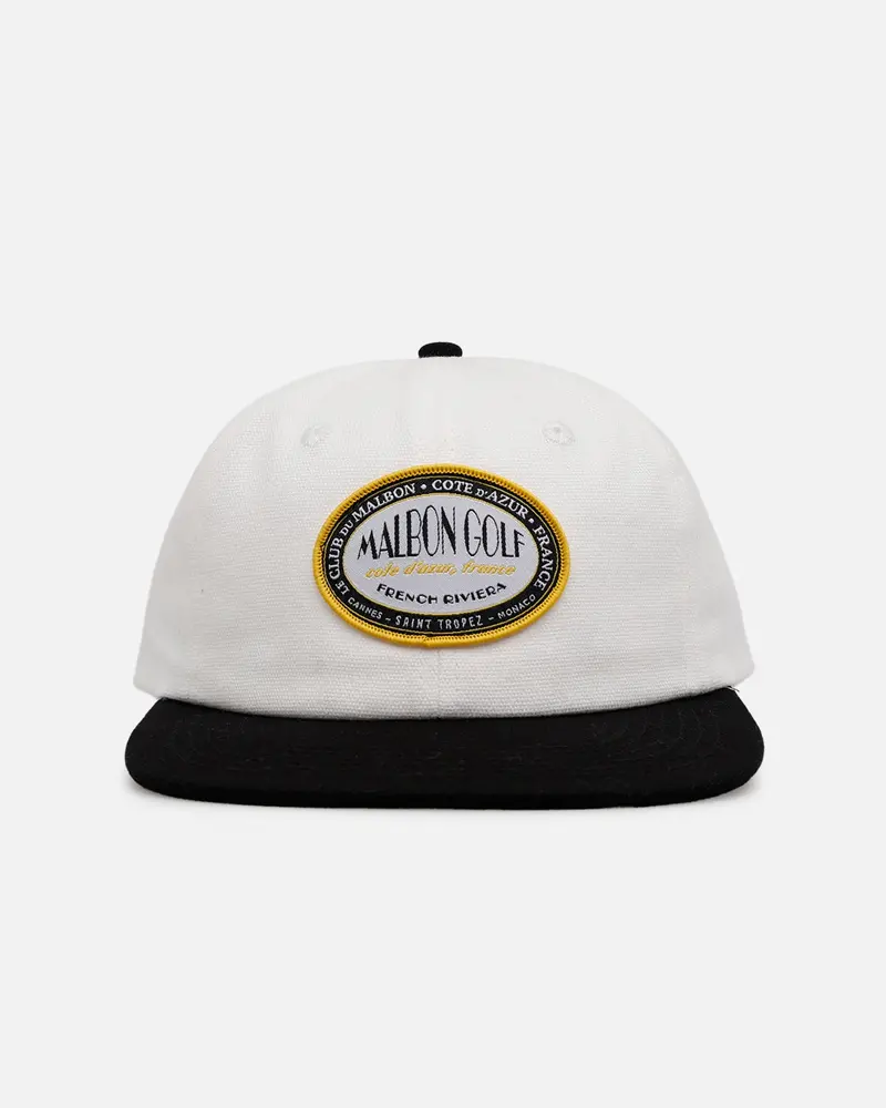 Malbon Chateau Painters Rope Snapback White/Black 1