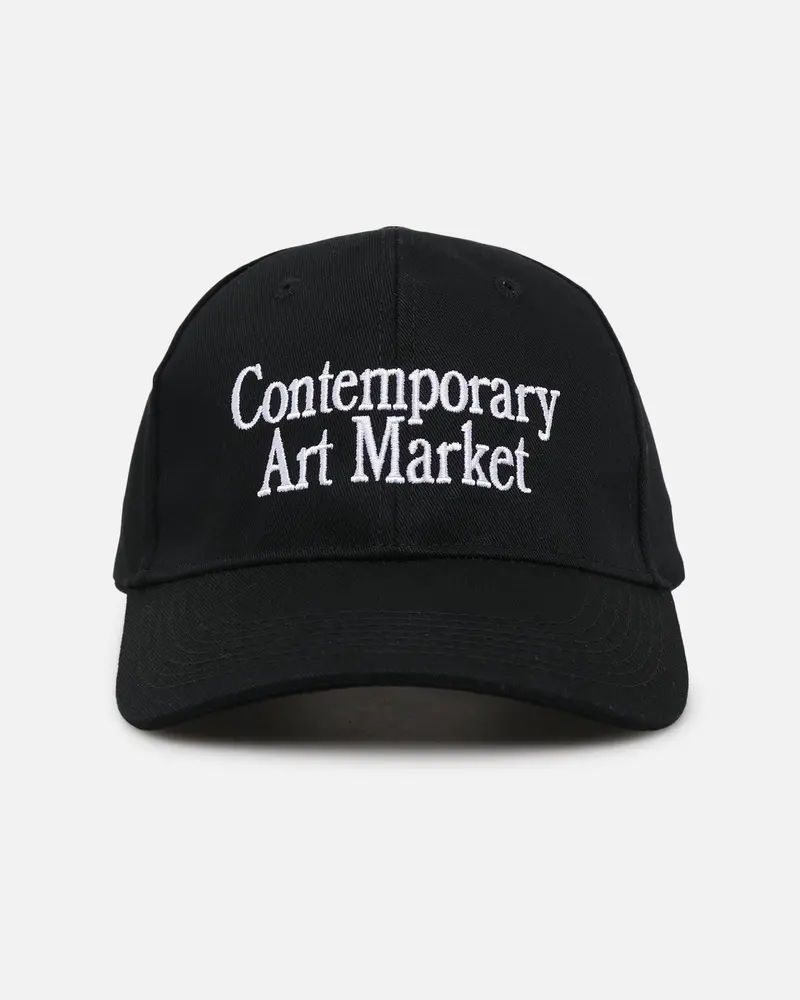 Market Contemporary Art 6 Panel Snapback Black 1