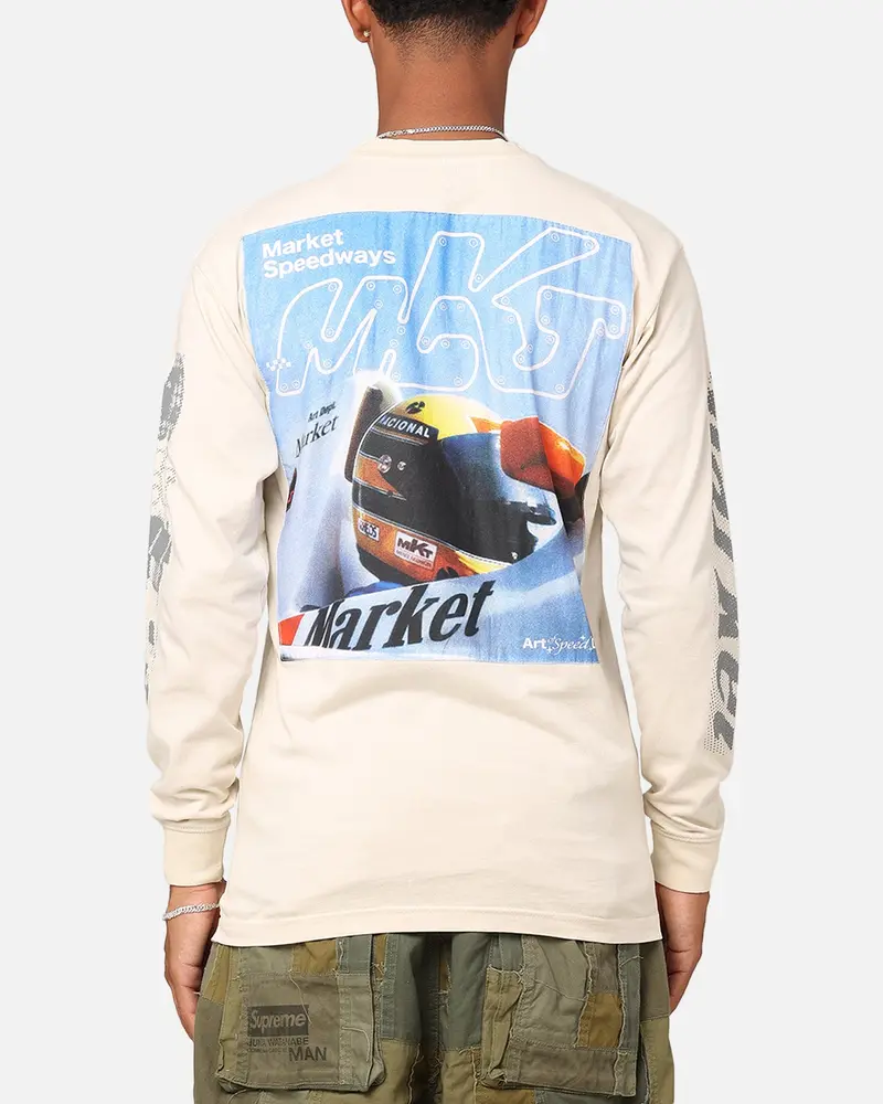 Market Corsa Long Sleeve T-Shirt Ecru 1