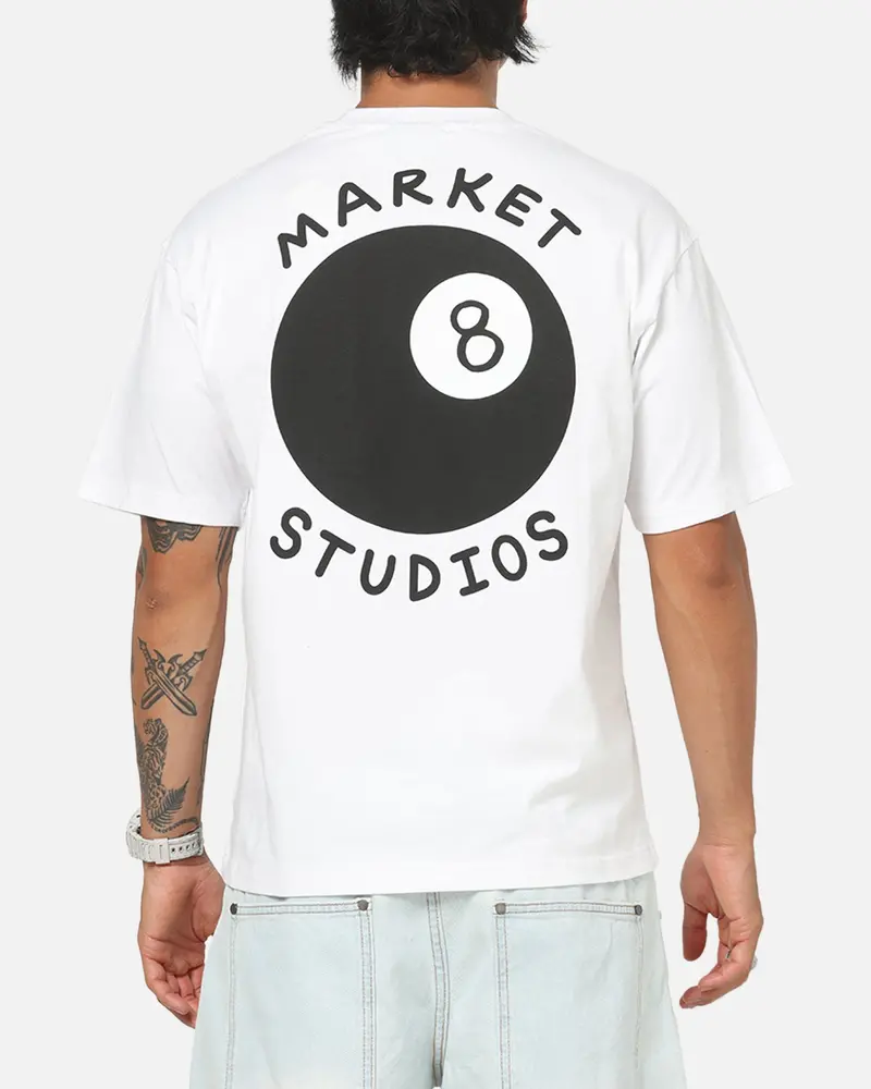 Market Eight Ball T-Shirt White 1