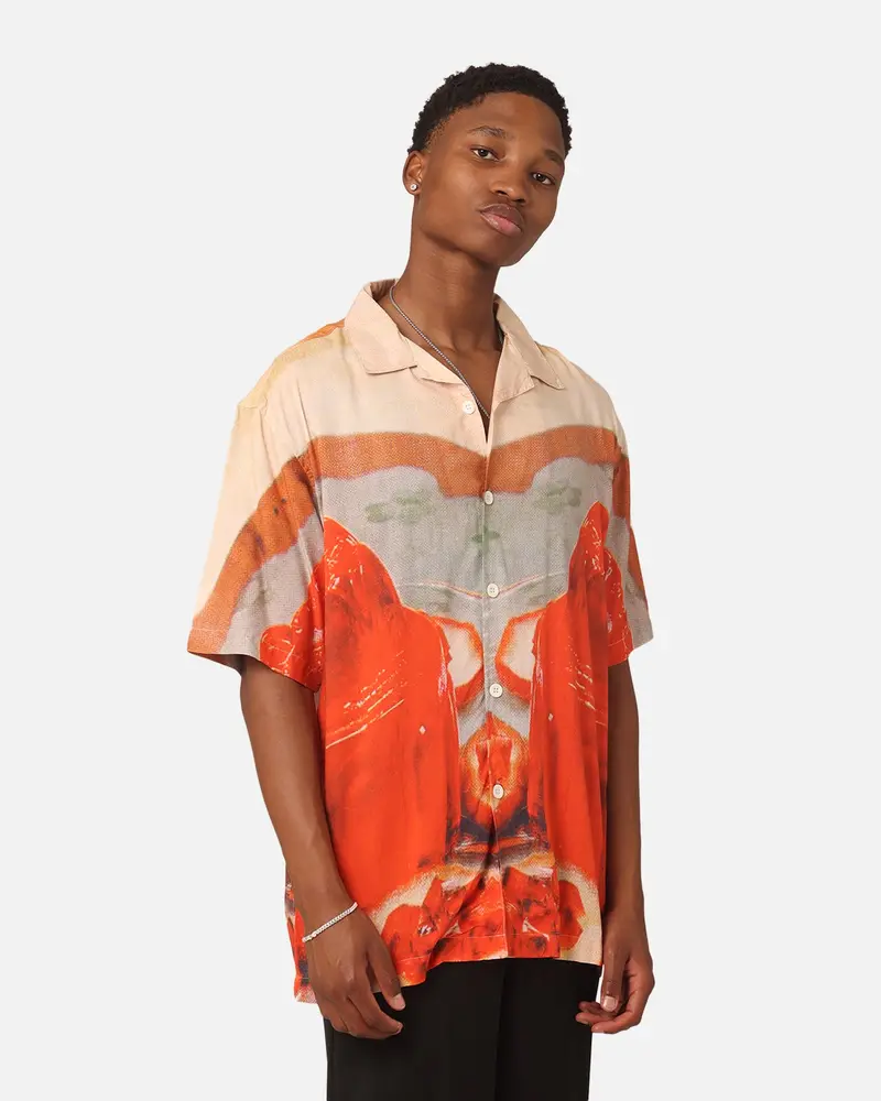 Market Entertaining Short Sleeve Button Up Shirt Multi 1
