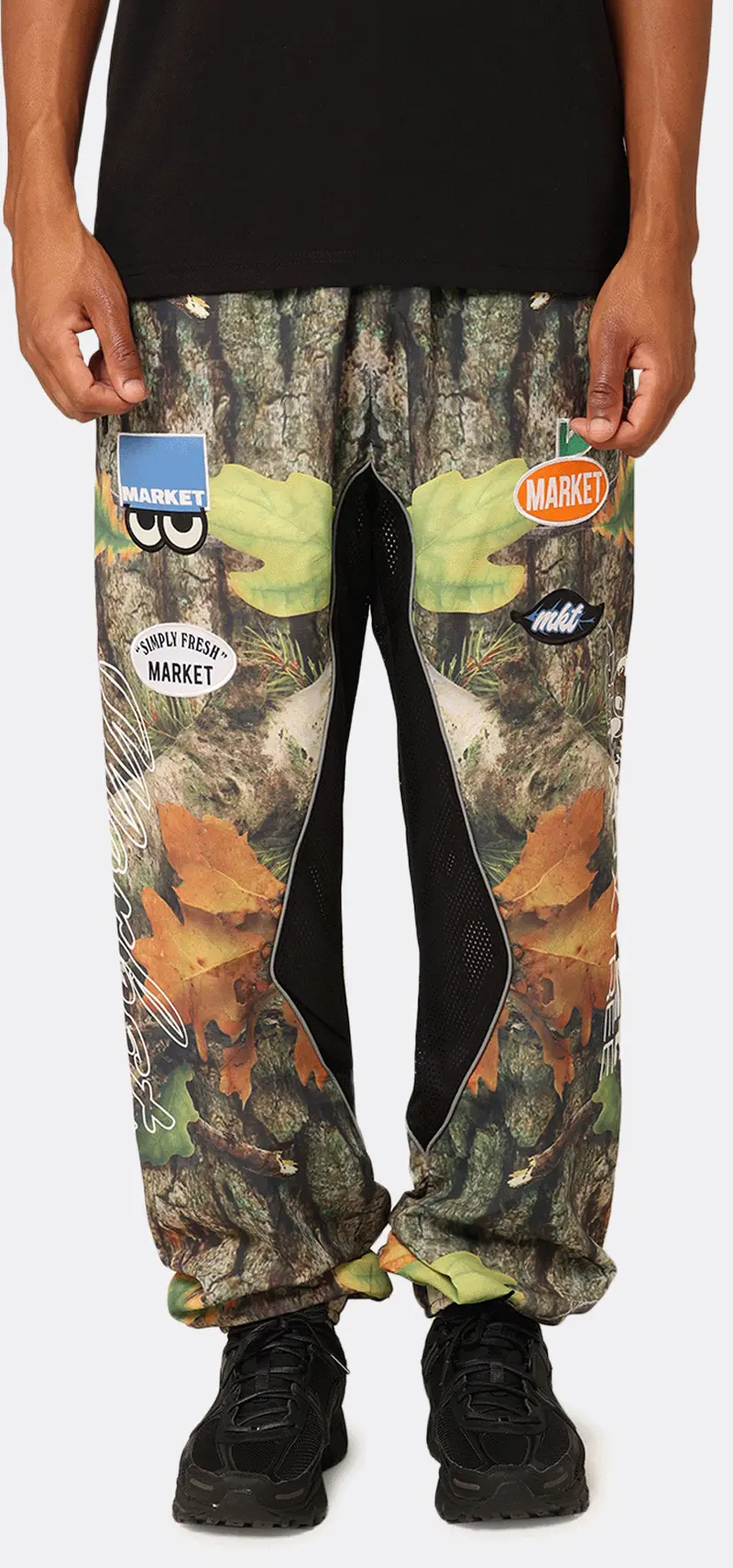 Market Faux Tree Reversible Track Pants Multi 1