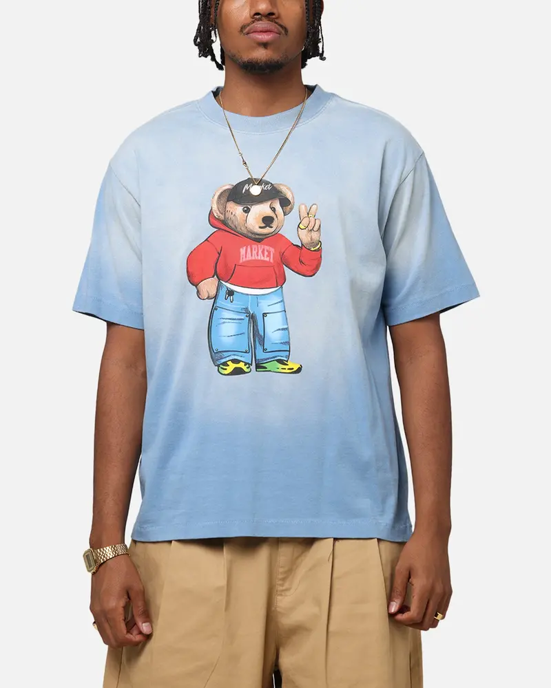 Market Fit Check Bear T-Shirt Sky Blue 1