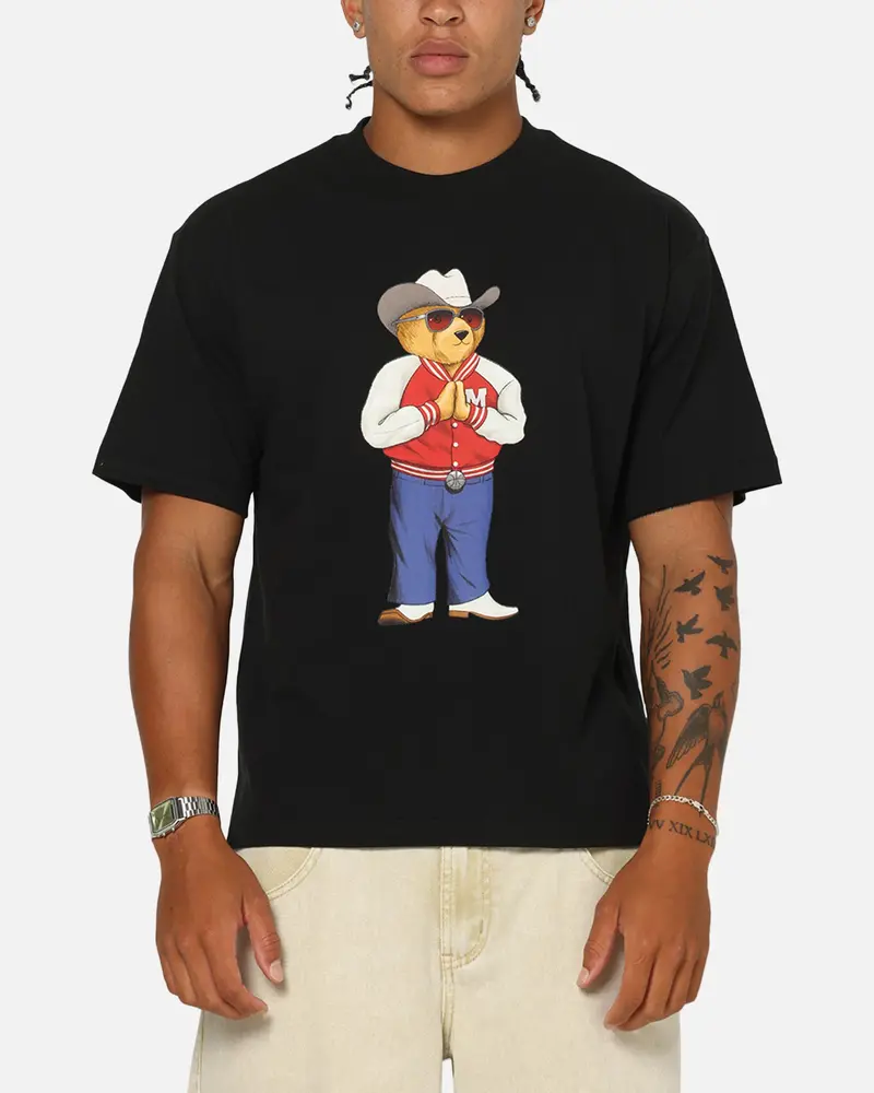 Market Hee-Haw Bear T-Shirt Black 1