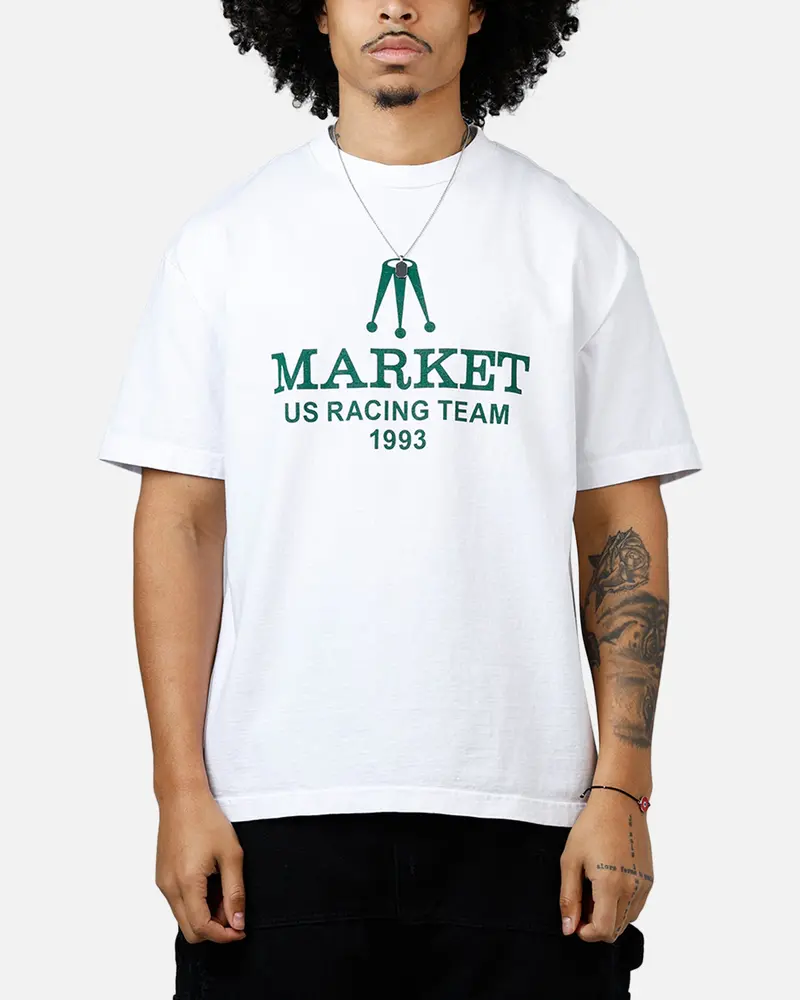 Market Relax Team Racing T-Shirt White 1
