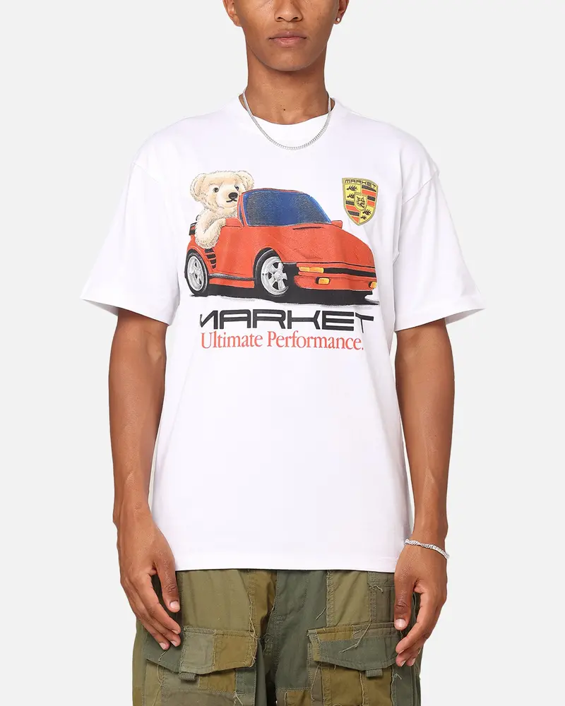 Market Ultimate Performance Bear T-Shirt White 1