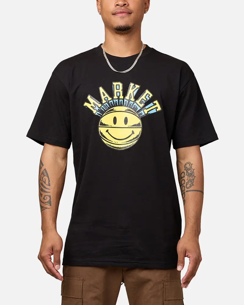 Market X Smiley Hoops T-Shirt Black 1
