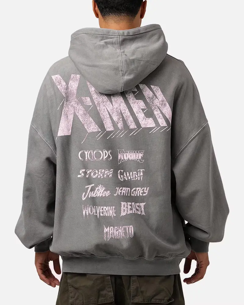 Marvel X-Men The X-Men Premium Hoodie Washed Charcoal 1