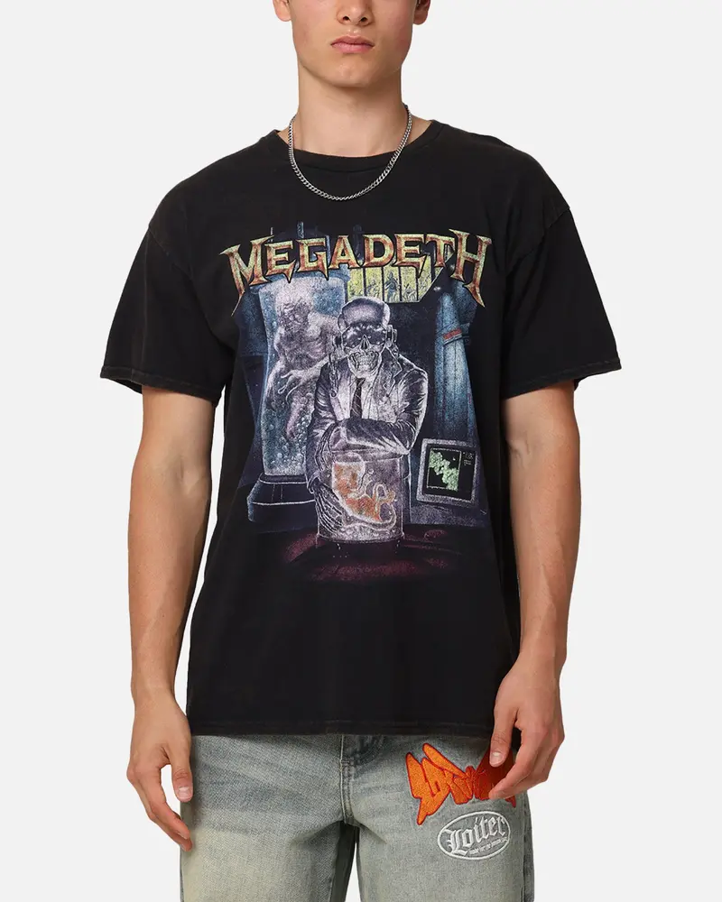 Megadeth Embryo Vintage T-Shirt Black Vintage 1