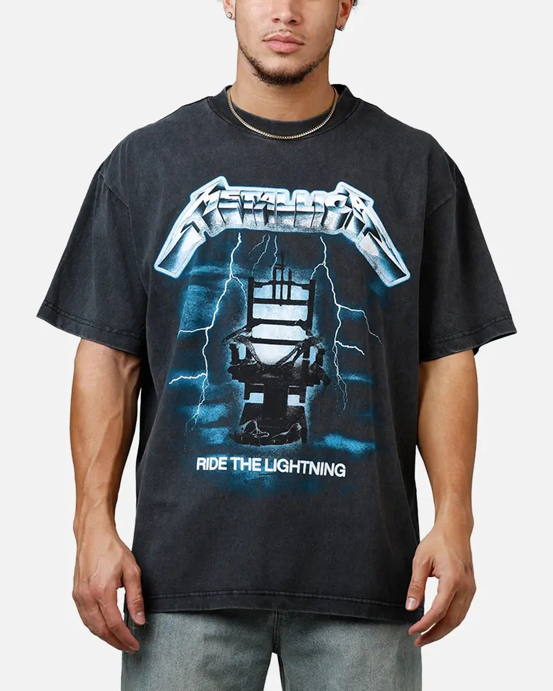 Merch Traffic Metallica Rtl T-Shirt Washed Black 1