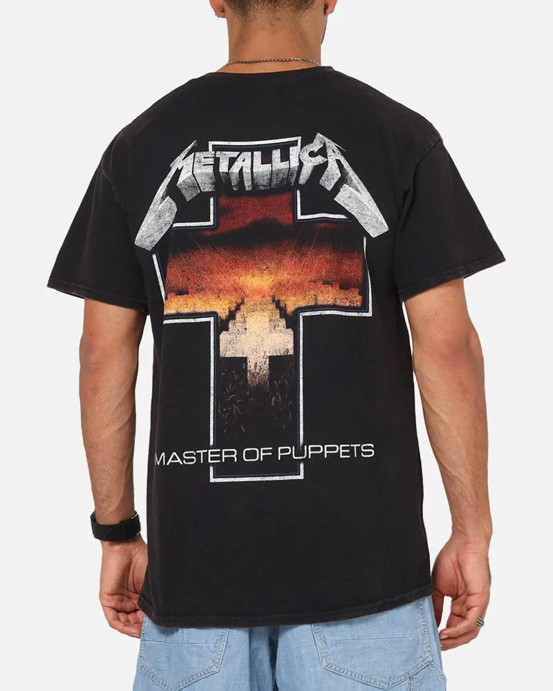 Metallica Master Of Puppets T-Shirt Black Wash 1