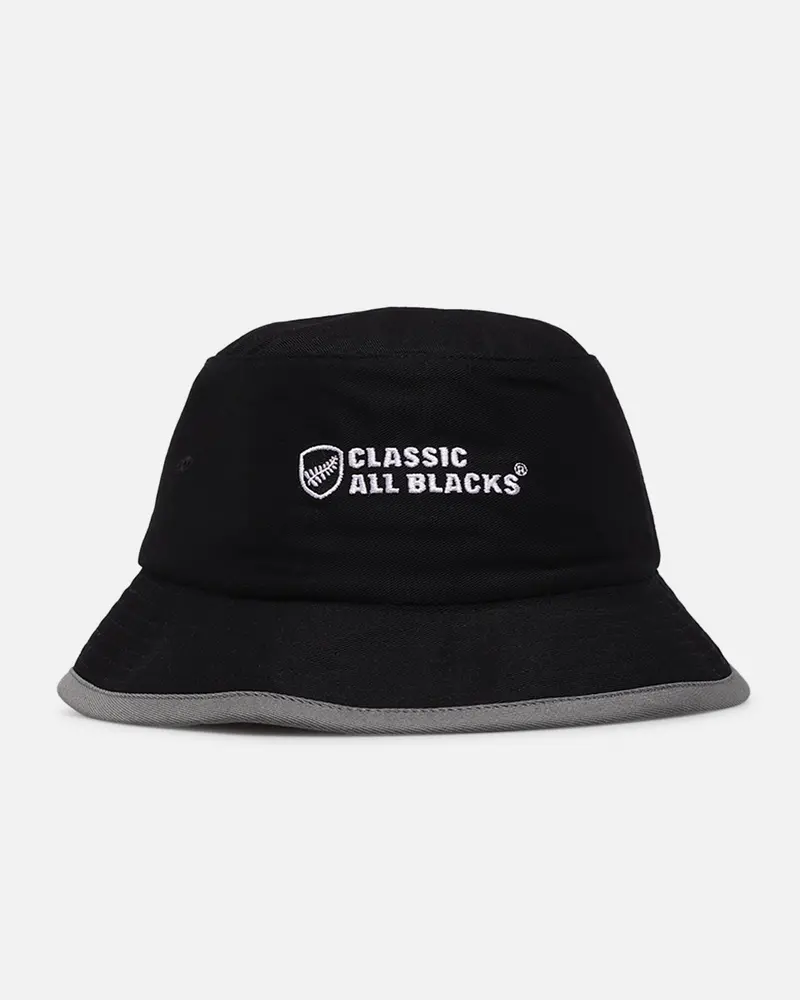 Mitchell & Ness All Blacks Rugby Union Bucket Hat Black 1