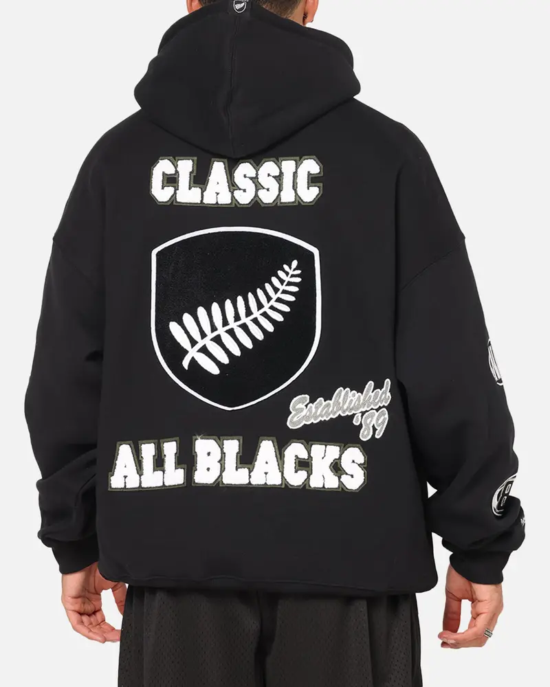 Mitchell & Ness All Blacks Rugby Union Cab Inaugural Hoodie Solid Black 1