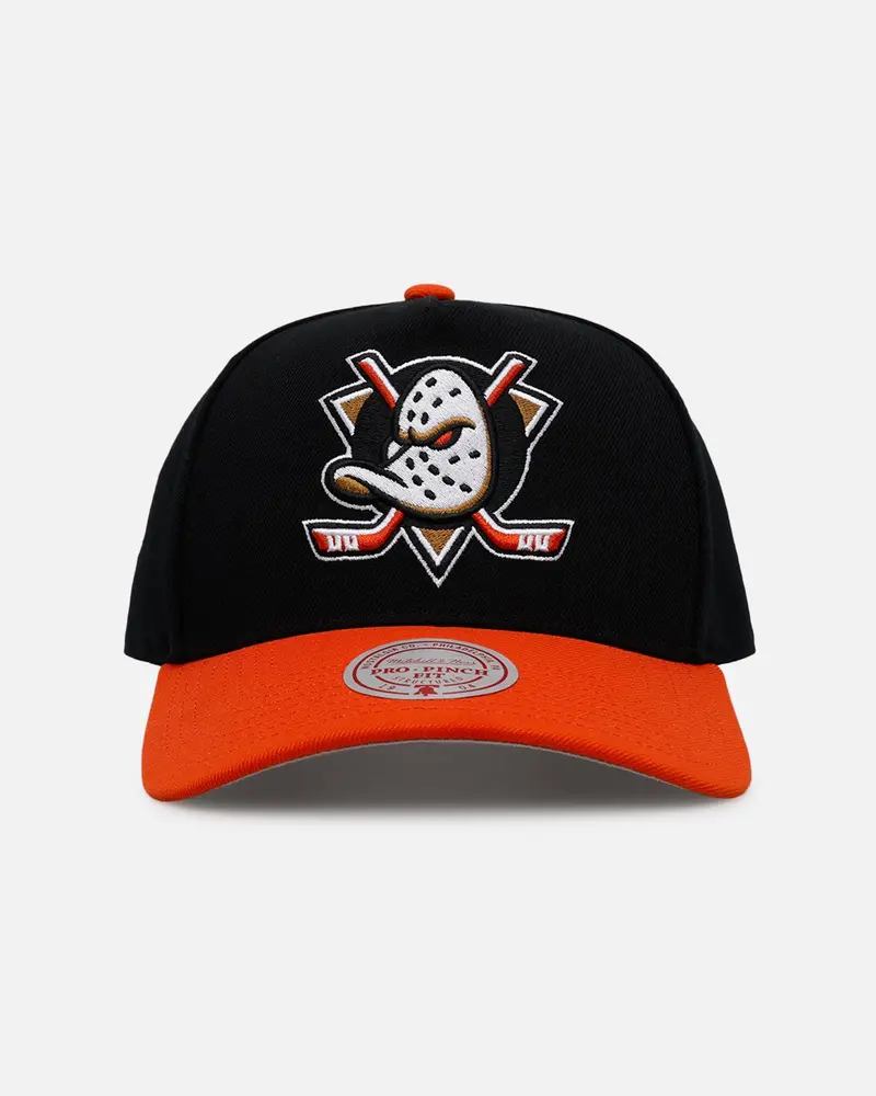 Mitchell & Ness Anaheim Ducks 'Ducks Variety Pack' Pro Pinch Snapback Black/Orange 1