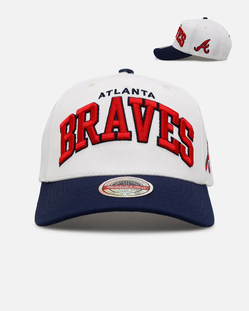 Mitchell & Ness Atlanta Braves 'Arch' Mvp Snapback Cream 1
