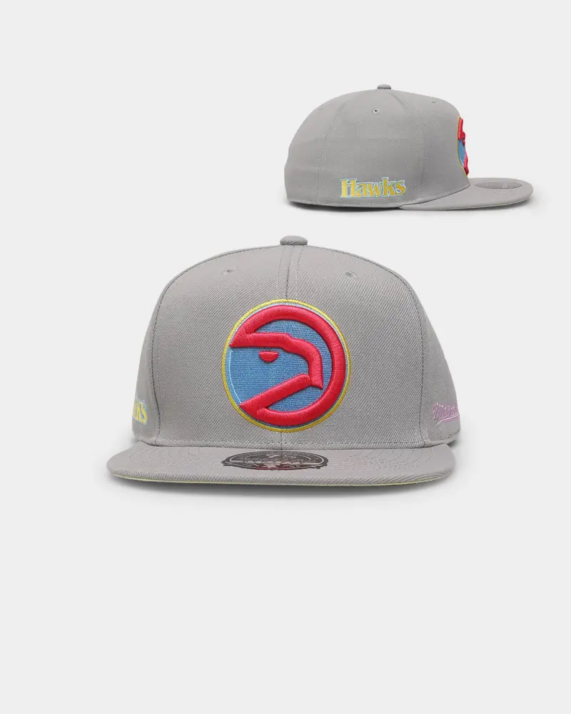 Mitchell & Ness Atlanta Hawks 'Til Dawn' Fitted Grey 1