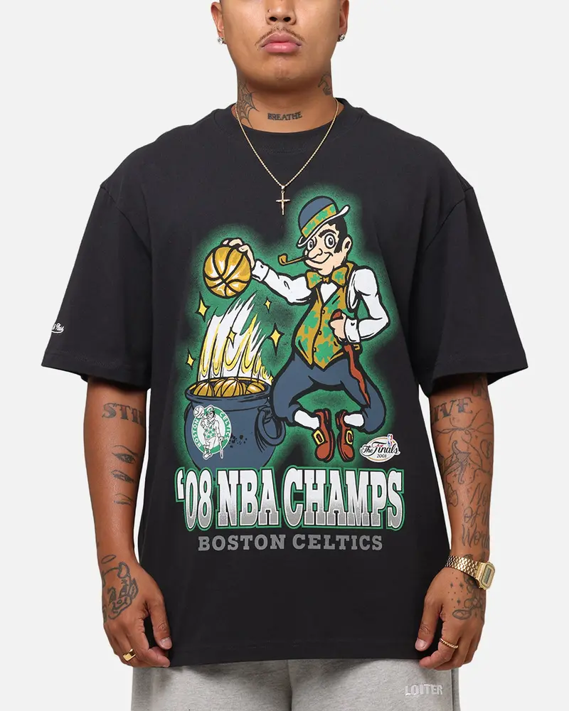 Mitchell & Ness Boston Celtics '08 Nba Champs T-Shirt Faded Black 1