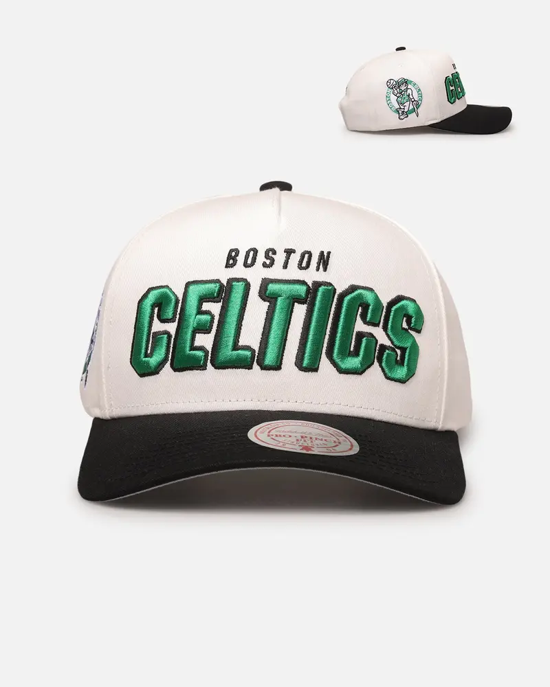 Mitchell & Ness Boston Celtics 'Draft Day' Pro Pinch Snapback White/Black 1
