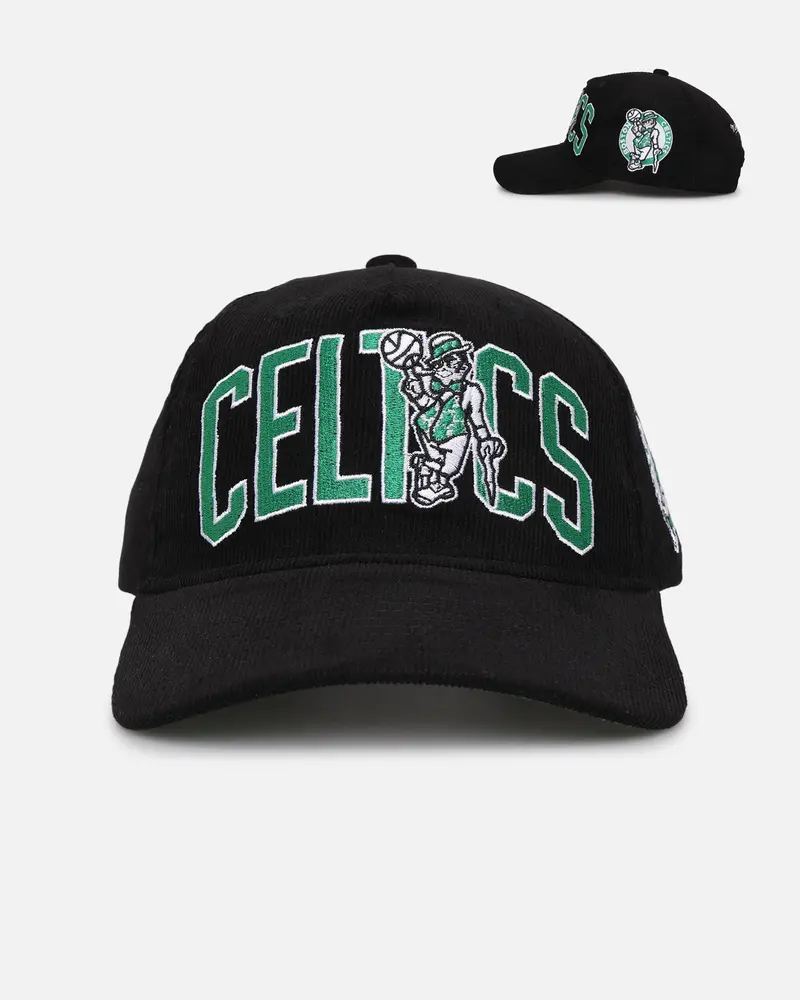 Mitchell & Ness Boston Celtics 'Luck Of The Irish' Mvp Corduroy Snapback Black 1