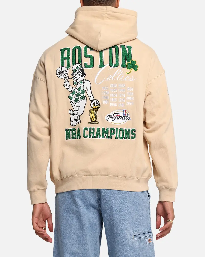 Mitchell & Ness Boston Celtics National Champions Hoodie Pebble 1