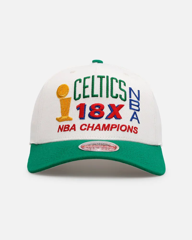 Mitchell & Ness Boston Celtics 'Nba Elite Finals' Mvp Snapback Cream/Green 1