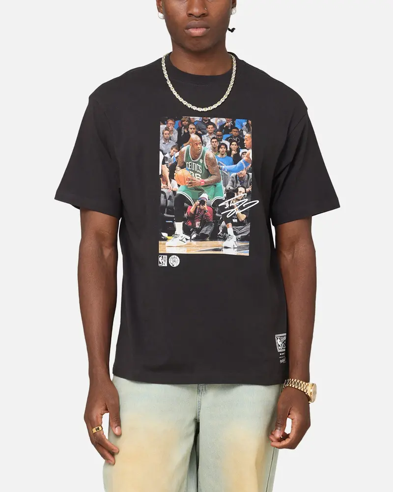 Mitchell & Ness Boston Celtics Shaquille O'neal Dunk 'Luck Of The Irish' T-Shirt Faded Black 1