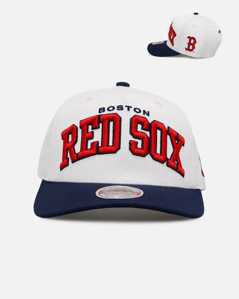 Mitchell & Ness Boston Red Sox 'Arch' Mvp Snapback Cream 1