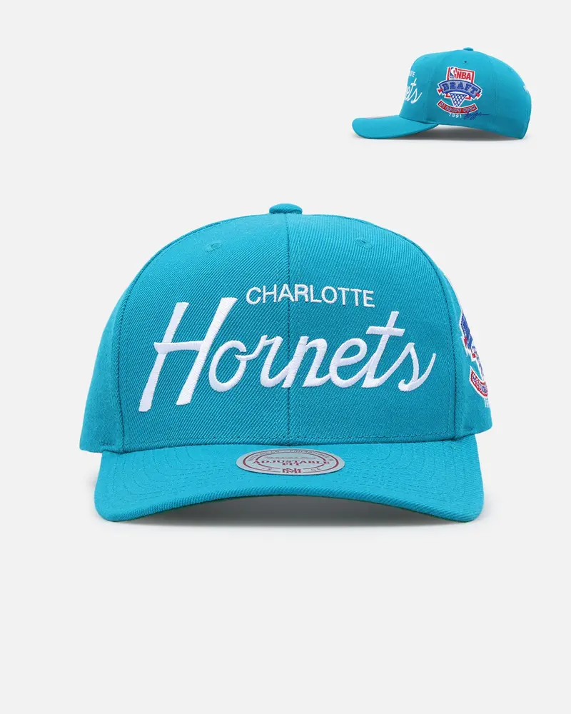 Mitchell & Ness Charlotte Hornets '1991 Draft Pick' Snapback Aqua 1