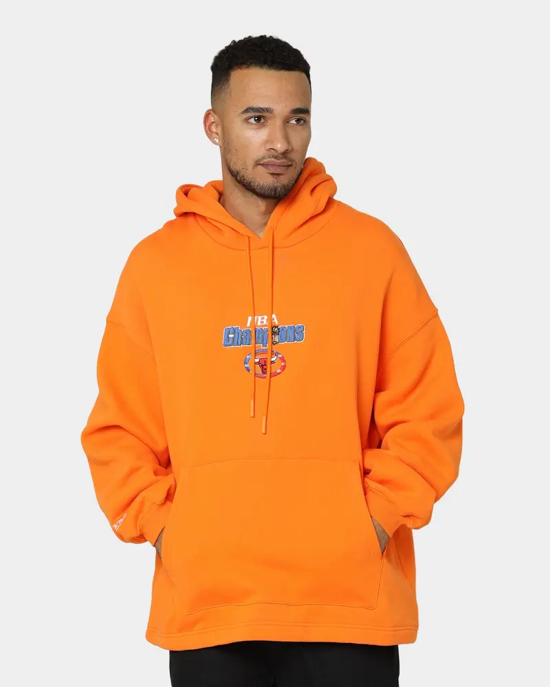 Mitchell & Ness Chicago Bulls Anniversary Hoodie Orange 1