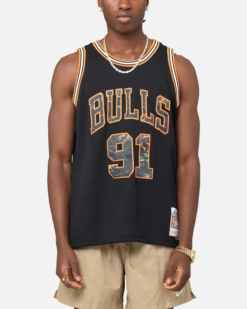 Mitchell & Ness Chicago Bulls Dennis Rodman 'Wilderness' 98 Swing Jersey Black 1