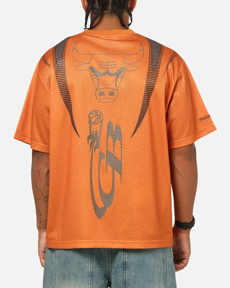 Mitchell & Ness Chicago Bulls Festival Jersey Orange/Brown 2