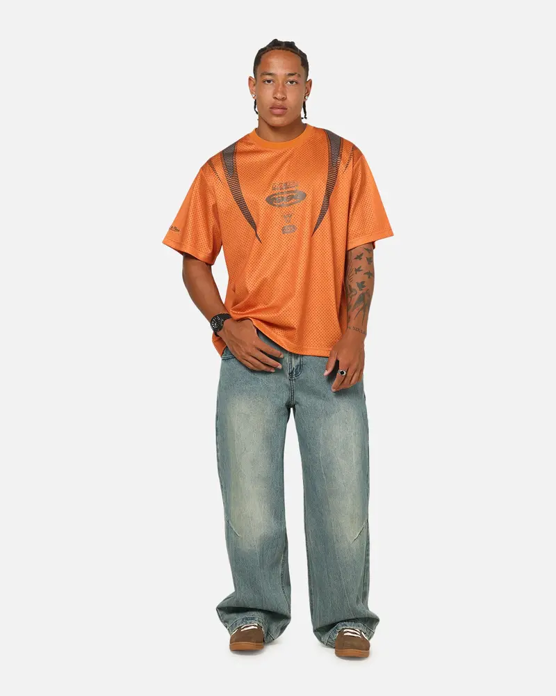 Mitchell & Ness Chicago Bulls Festival Jersey Orange/Brown 3