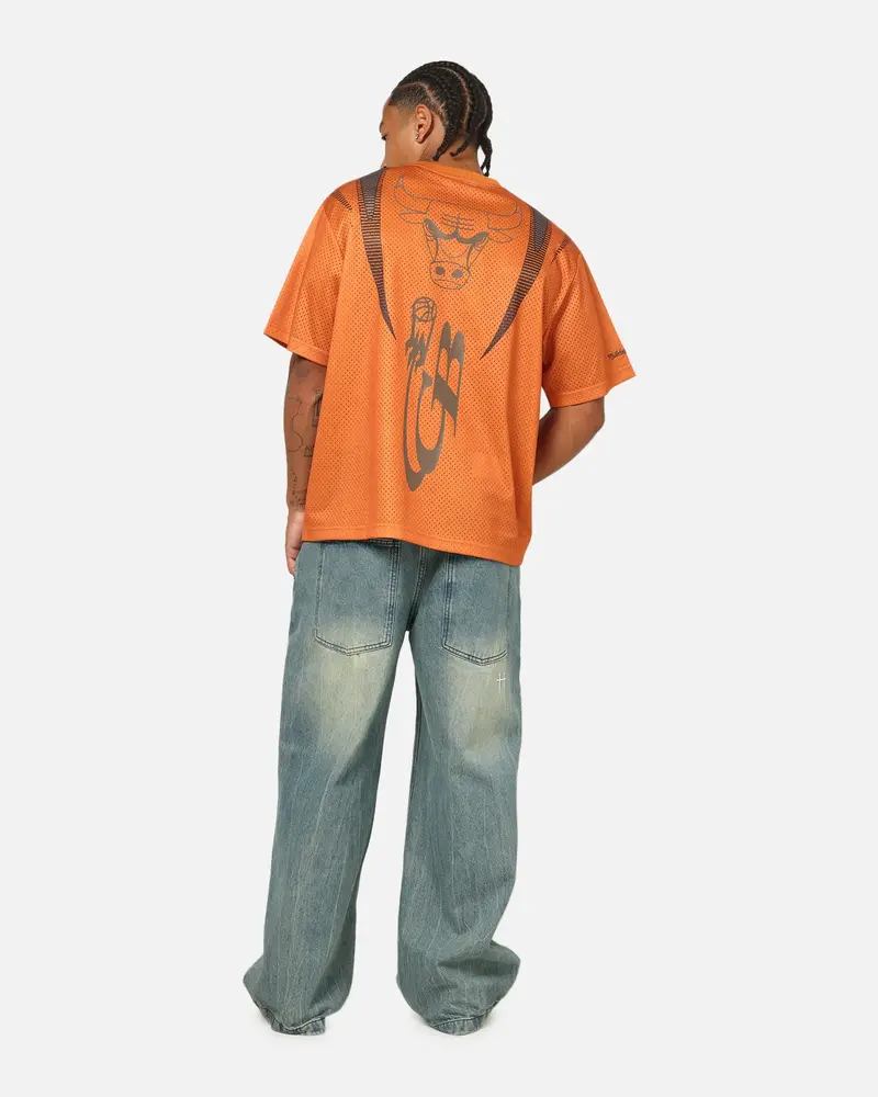 Mitchell & Ness Chicago Bulls Festival Jersey Orange/Brown 4